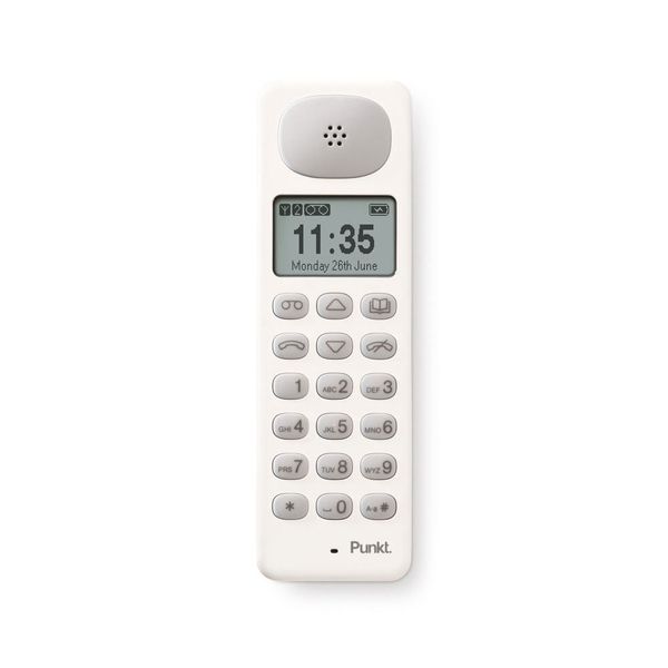 PUNKT. DP01 Téléphone Fixe sans Fil Design, DECT, Analogique, avec  Répondeur Intégré, Mains Libres, Jusqu' à 6 Combinés, pour la Maison ou Le  Bureau - Noir en destockage et reconditionné chez DealBurn