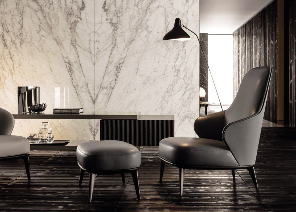 Armchair Leslie by Minotti | Designbest