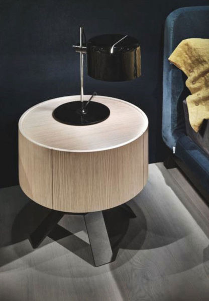 TAVOLINO COMODINO SU RUOTE rovere maestrale - Designbest Outlet