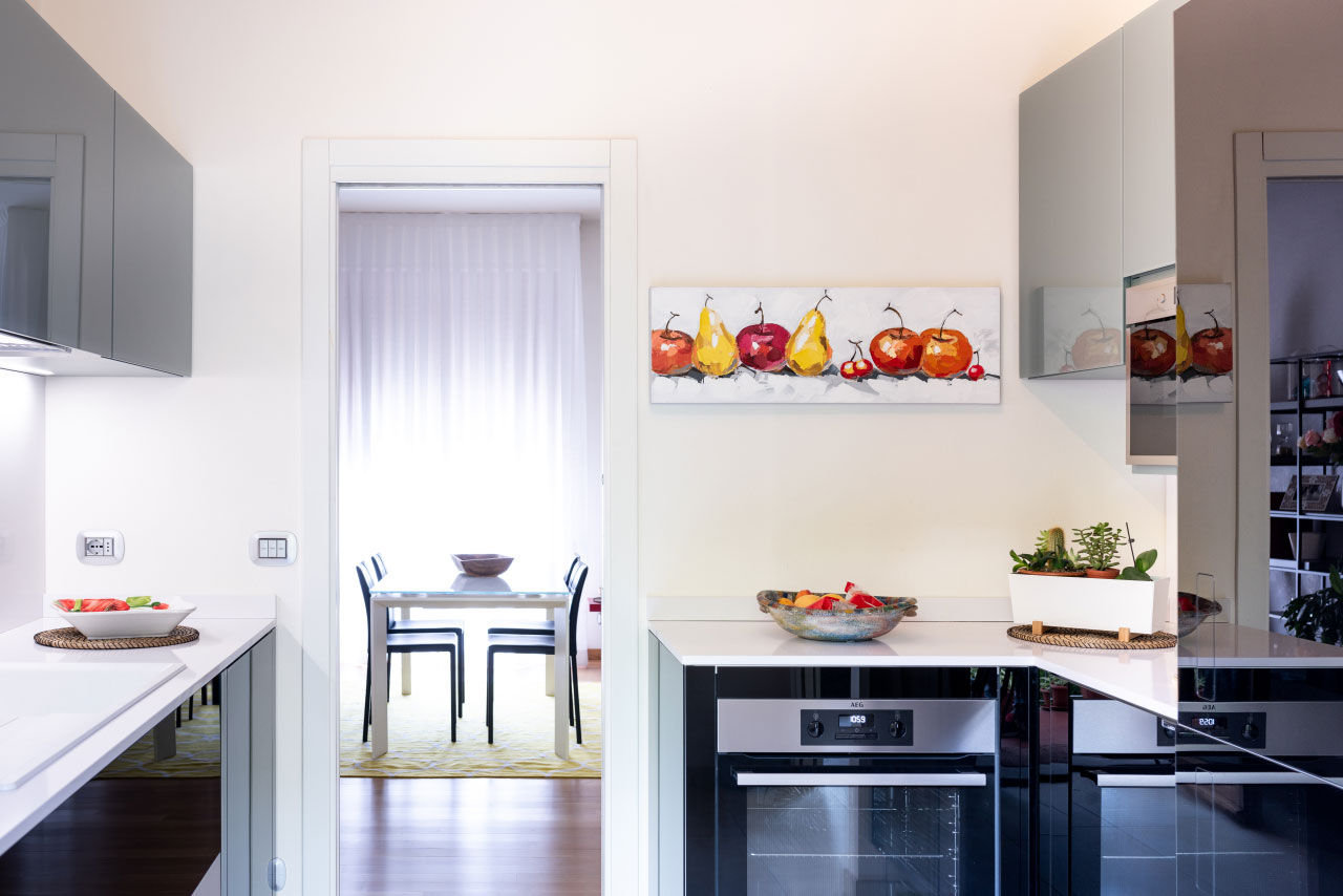 vista cucina - sala da pranzo