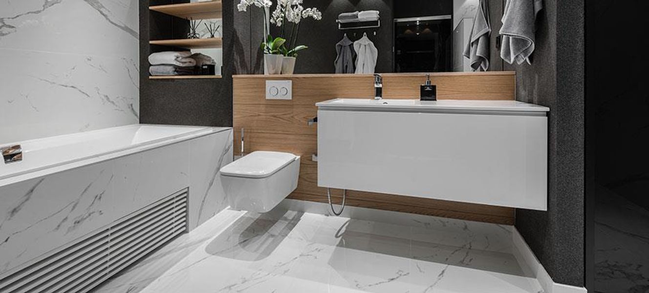 Spa with sauna – Marmoker Statuario Grigio