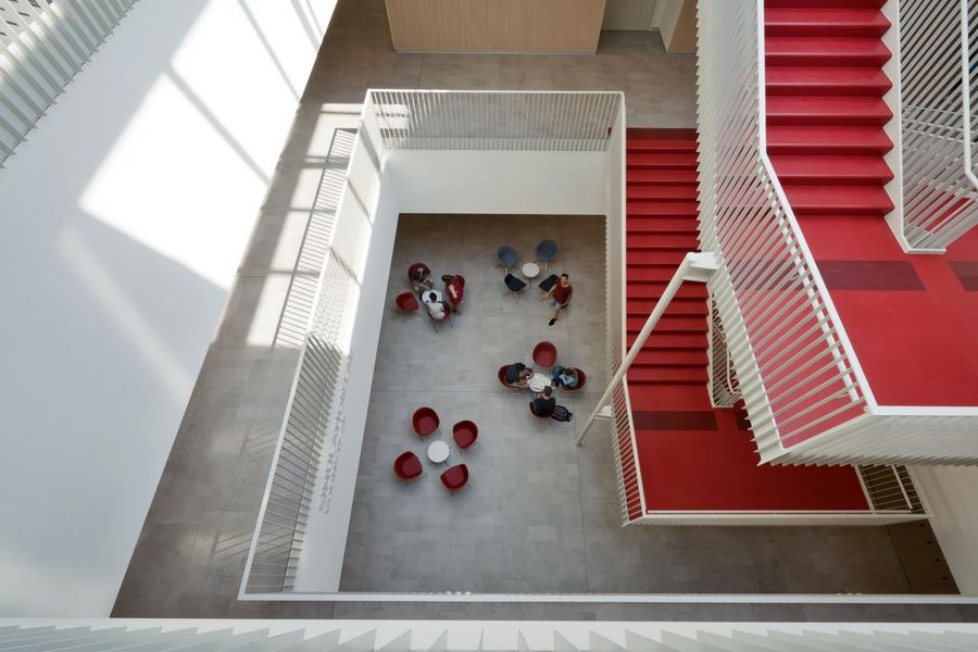Humanitas University Campus interiors. Photo: Andrea Martidonna