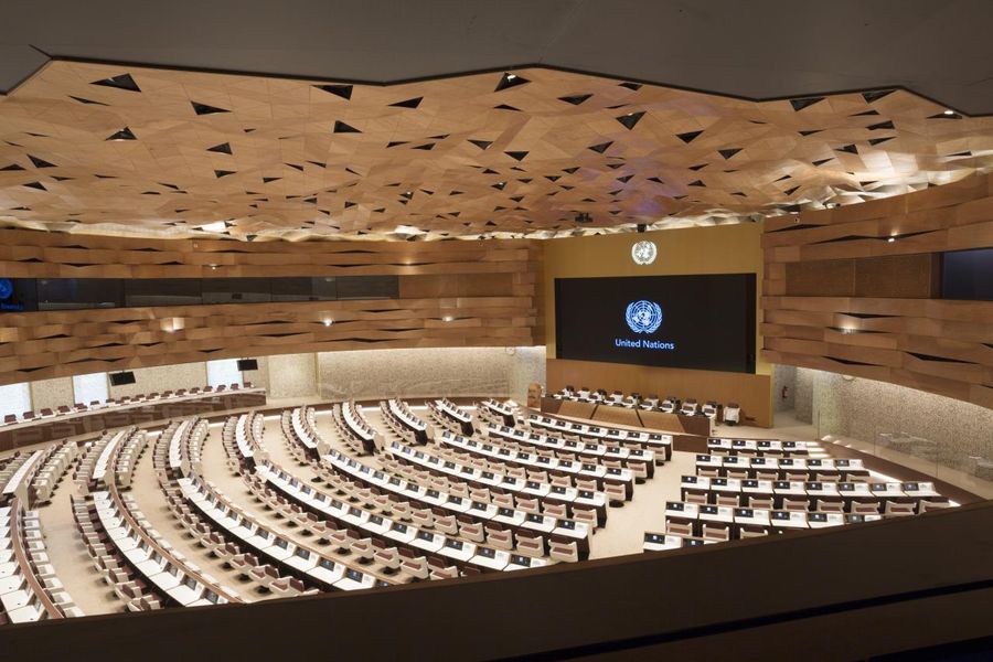 Sala XIX delle Nazioni Unite a Ginevra