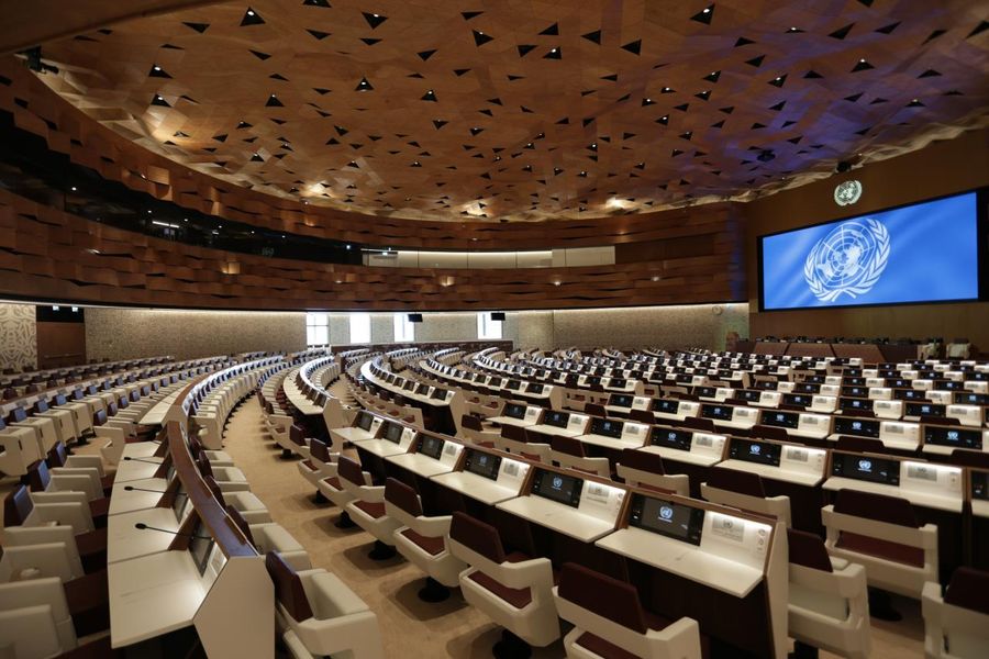 Sala XIX delle Nazioni Unite a Ginevra