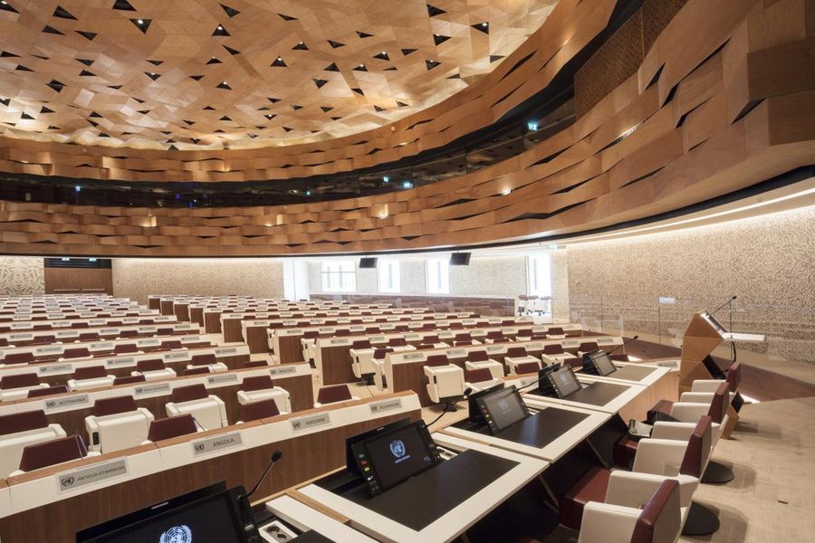 Sala XIX delle Nazioni Unite a Ginevra