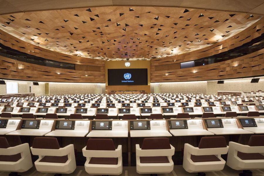 Sala XIX delle Nazioni Unite a Ginevra