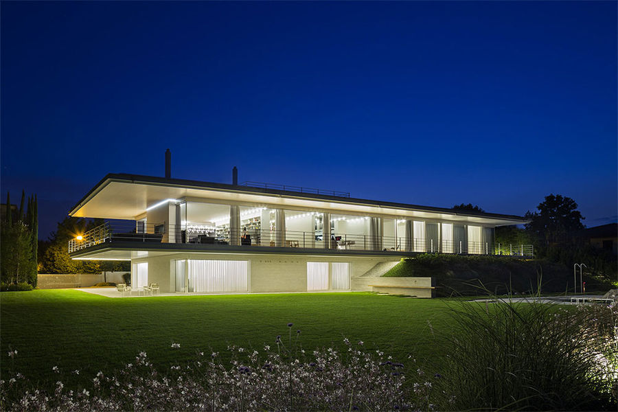 Vista della villa dall'esterno