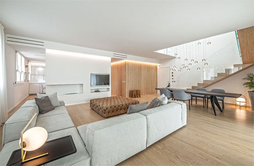 Attico in stile scandinavo